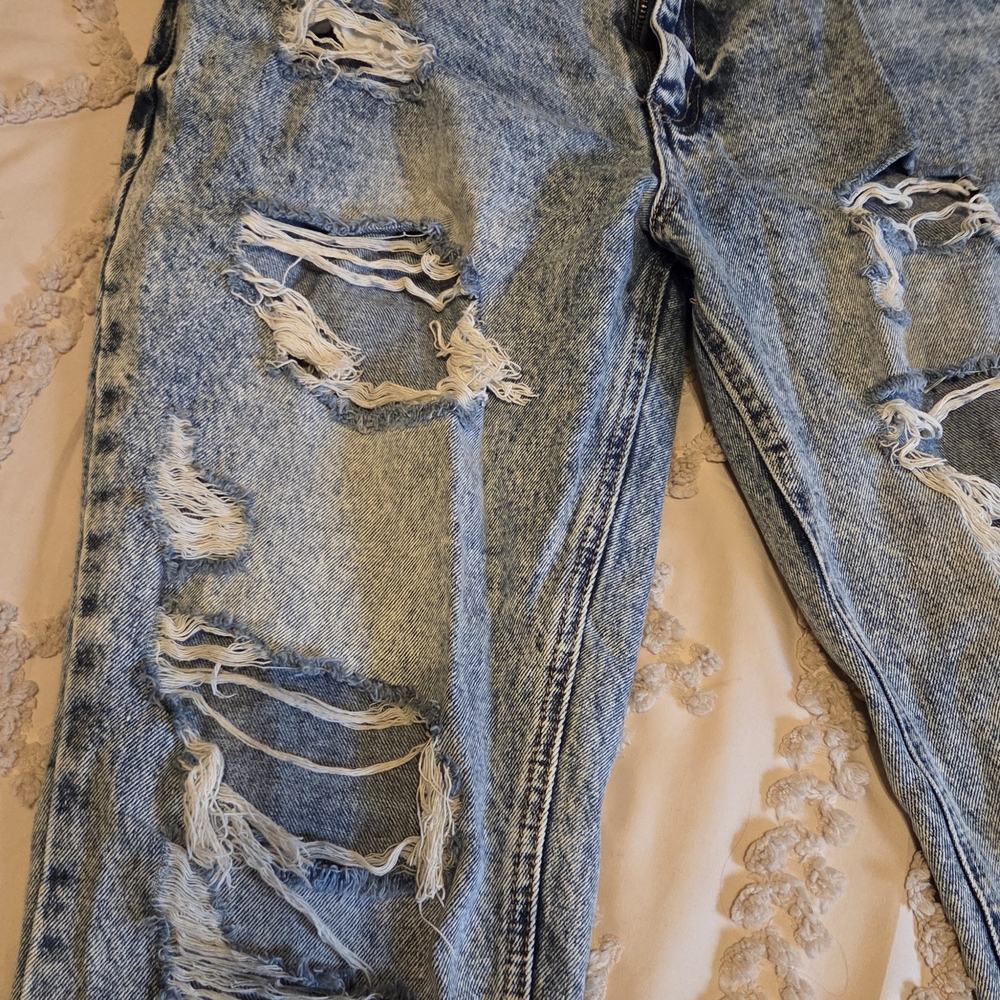 KanCan Light Blue Distressed Boyfriend Jeans